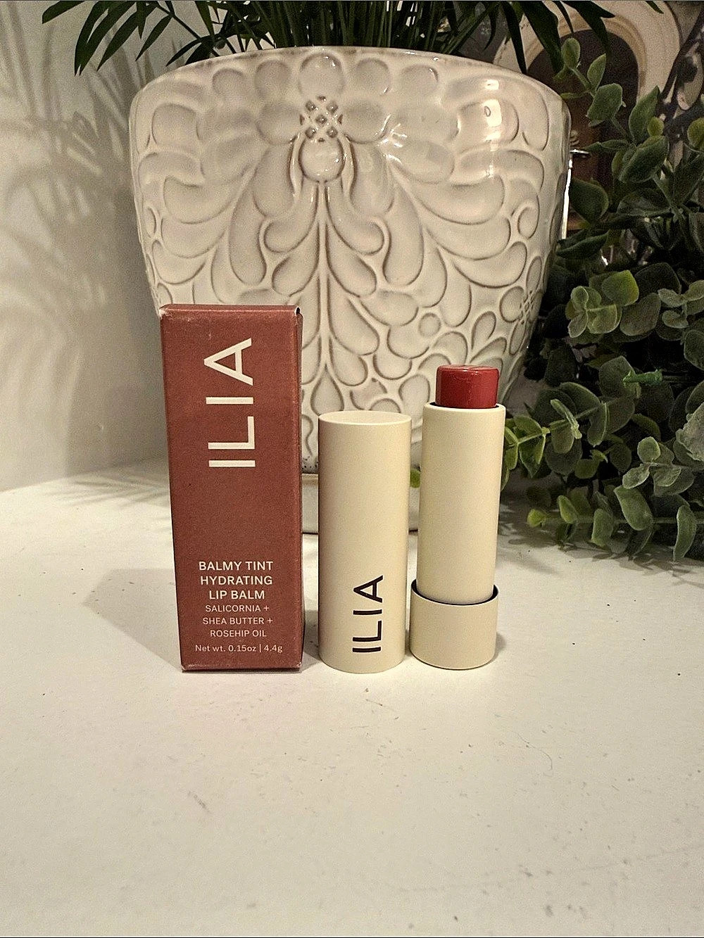 ILIA Balmy Tint Hydrating Lip Balm in Hold Me | Full Size, 0.15 oz